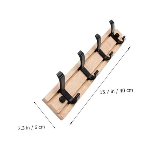 WHAMVOX Fach Garderobenhaken aus Hochwertigem Holz und Aluminium Widerstandsfähig Kratzfest Stilvolle Wandgarderobe für Schlafzimmer Wohnzimmer Einfach zu Montieren Stilvolles Design von WHAMVOX
