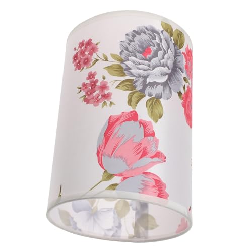 WHAMVOX Floraler Stoff Lampenschirm Eleganter Lampenschirm für Tischlampen Einfache Installation Vielseitig Geeignet für Schlafzimmer Wohnzimmer und Gästezimmer von WHAMVOX