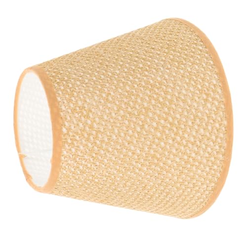 WHAMVOX Geflochtener Leder Lampenschirm Ersatz Lampenabdeckung Langlebig Robust Passend für Tischlampe Wohnzimmer Schlafzimmer Dekor von WHAMVOX