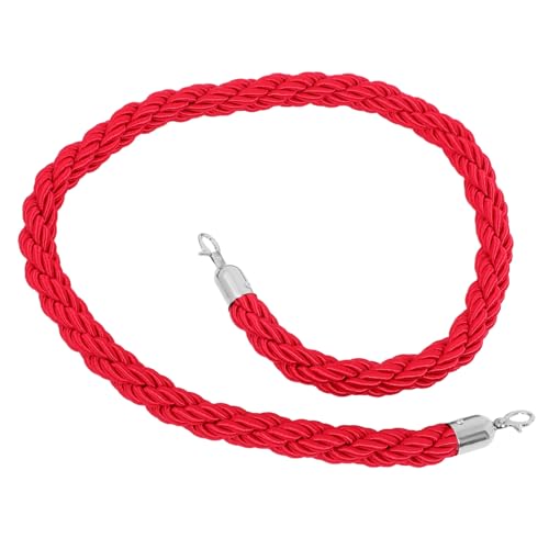 WHAMVOX Geflochtenes Absperrseil mit Robustem Karabinerhaken Wetterfestes Sicherheitsseil für Theater Hotels und Vip bereiche Elegante Absperrlösung für Veranstaltungen und von WHAMVOX