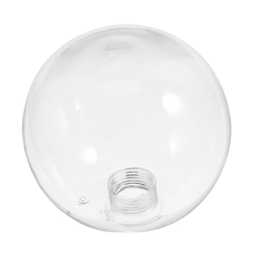 WHAMVOX Glas Lampenschirm Klar Rund Gewindeschraube Ersatzglas Lampenabdeckung Gleichmäßige Lichtverteilung Langlebig für Wohn Geschäftsräume von WHAMVOX