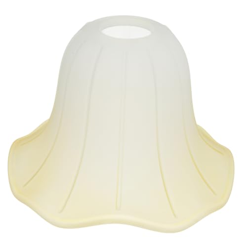 WHAMVOX Glaskolben Lampenschirm Glockenform Mattiertes Amberglas Øcm Ersatz Lampenschirm aus Robustem Glas für Wohnzimmer Schlafzimmer Deckenleuchte Vanity Light Cover von WHAMVOX
