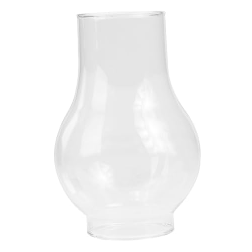 WHAMVOX Glaslampenschirm für Kerosinlampen Einzigartiger Handgefertigter Lampenschirm aus Glas Transparenter Ersatz lampenschutz mit Retro design Geeignet als Dekorative Wandlampe und von WHAMVOX