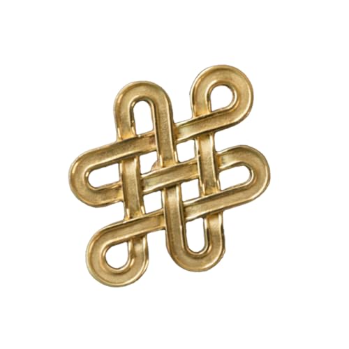 WHAMVOX Goldener Chinesischer Knotengriff Türgriff für Schränke und Möbel Robustes Design Vielseitig für Kleiderschränke und Kommoden Einfache Montage Langlebiges Möbelzubehör von WHAMVOX