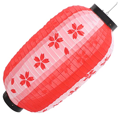 WHAMVOX Hängende Japanische Laterne Wasserdichtem Material Für Außenbereich Und Restaurantdekoration Traditionelles Design Kirschblütenrot Für Und Festliche Anlässe von WHAMVOX