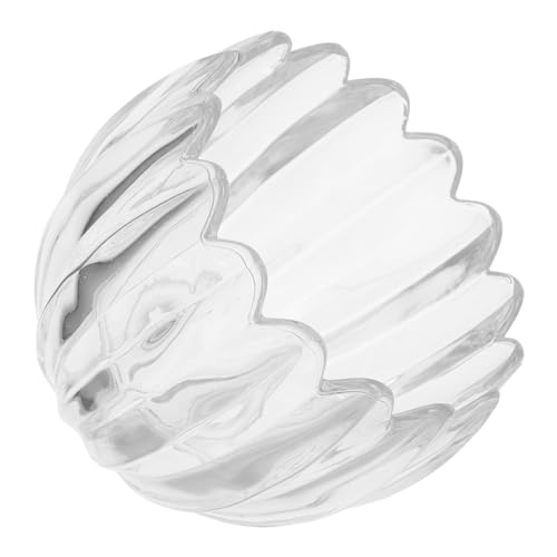 WHAMVOX Hängender Lampenschirm aus Glas Handgefertigt Klare Kürbisform Dekorativer Ersatzschirm für Schlafzimmer Flur Badezimmer und Arbeitszimmer Vielseitiger Lampenschirm von WHAMVOX