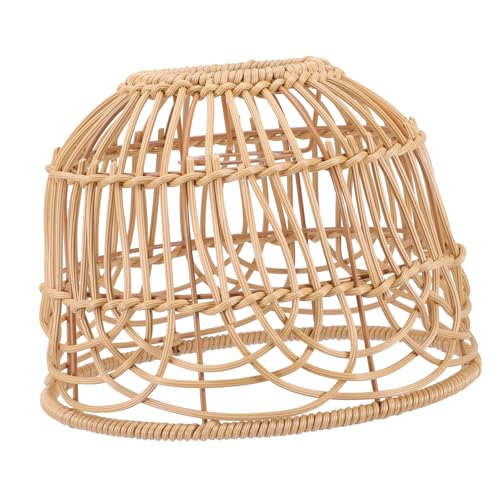 WHAMVOX Handgefertigter Gewebter Lampenschirm Rattan optik Deckenleuchte Abdeckung Rustikal Warmes Licht Dekorativ für Wohnzimmer Esszimmer Teestube WHAMVOX Handgefertigter Gewebter Lampenschirm Rattan optik Deckenleuchte Abdeckung Rustikal Warmes Licht Dekorativ für Wohnzimmer Esszimmer Teestube von WHAMVOX