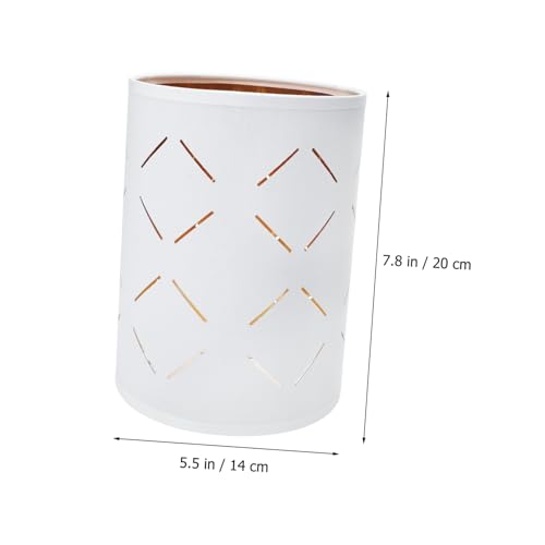 WHAMVOX Hohlgearbeiteter Stoff lampenschirm für Tischlampe und Deckenleuchte Einfache Montage Vintage Stil Geeignet für Wohnzimmer Schlafzimmer und Arbeitszimmer Warmes Sanftes Licht von WHAMVOX