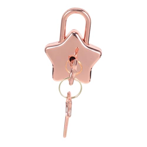 WHAMVOX Kreativer Kleiner Fünfzack Schloss für Notizbücher Tagebücher und Schmuckkästchen Diy Zubehör Roségold WHAMVOX Kreativer Kleiner Fünfzack Schloss für Notizbücher Tagebücher und Schmuckkästchen Diy Zubehör Roségold von WHAMVOX