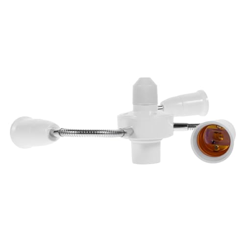 WHAMVOX Lampenfassung Adapter Fach Abzweig mit Flexiblem Schlauch Langlebiger Lichtsockel Verteiler Installieren Geeignet für Wohn und Gewerberäume Vielseitiger Lampenanschluss von WHAMVOX