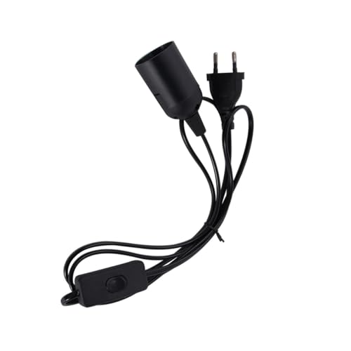 WHAMVOX Lampenfassung mit Stromkabel und Schalter Robuste LED Glühbirnen Kabel für Innenräume Wie Restaurants und Geschäfte Fassung für Energiesparende Leuchten und Displays Schwarz WHAMVOX Lampenfassung mit Stromkabel und Schalter Robuste LED Glühbirnen Kabel für Innenräume Wie Restaurants und Geschäfte Fassung für Energiesparende Leuchten und Displays Schwarz von WHAMVOX