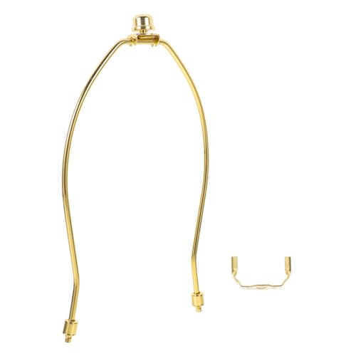 WHAMVOX Lampenhalter Ersatzteil Lampenschirm harfenhalter aus Robustem Eisen Gold Lampenschirm kit für Steh Tischlampen Stabile Halterung Einfache Montage Vielseitig Einsetzbar von WHAMVOX