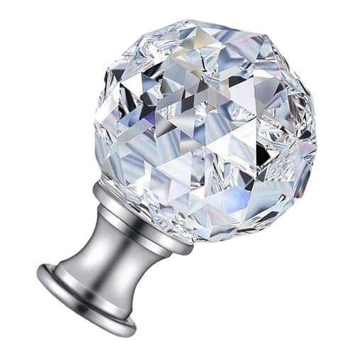 WHAMVOX Lampenschirm Drehknopf Gewinde Harp Lampen Dekoration Transparent Modern Stilvoll Ersatz für Deckenleuchte Stehlampe von WHAMVOX