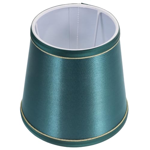 WHAMVOX Lampenschirm Ersatz Lampenschirm aus Stoff Dunkelgrün für Tisch Stehlampe Leicht zu Installieren Wohnzimmer Schlafzimmer Büro Lampe von WHAMVOX