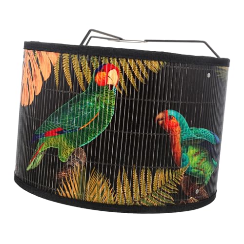 WHAMVOX Lampenschirm Retro Stil Hängelampe mit Blumenmuster Vintage Gedruckter Lampenschirm für Wohnzimmer und Esszimmer Langlebige Staubschützende Deckenleuchte Dekoration von WHAMVOX