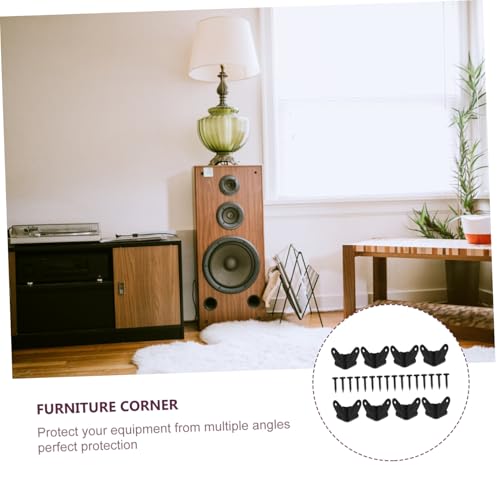 WHAMVOX Metall Eckschutz Winkelprofil Speaker Cabinet Corner Protector Möbel Koffer Kantenschutz aus Verschleißfestem Eisen für Bühne und Möbel Wiederverwendbar und Einfach Montierbar von WHAMVOX