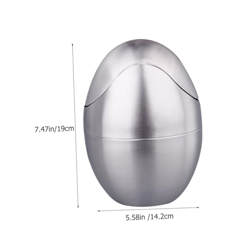 WHAMVOX Mini Mülleimer aus Edelstahl Kompakter Tischabfalleimer mit Großem Öffnung Vielseitiger Desktop Müllbehälter für Küche Büro Schminktisch Langlebiger und Platzsparender von WHAMVOX