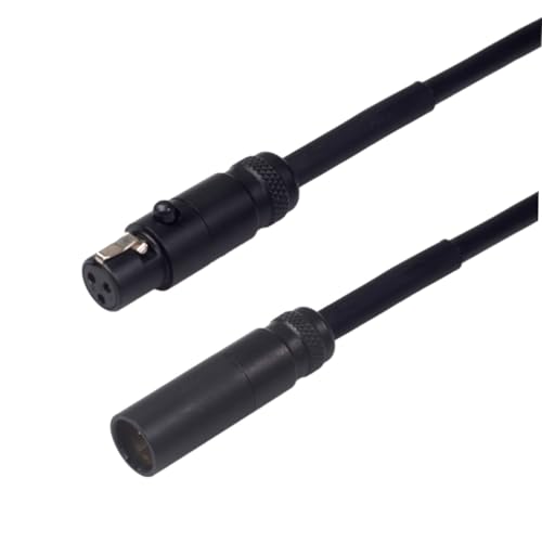 WHAMVOX Mini Xlr Mikrofonverlängerungskabel Schwarz Male zu Female Audio Verlängerungskabel für DSLR Video Mikrofon mit Flexiblem Hochwertigem Abschirmmaterial und Biegewiderstand von WHAMVOX