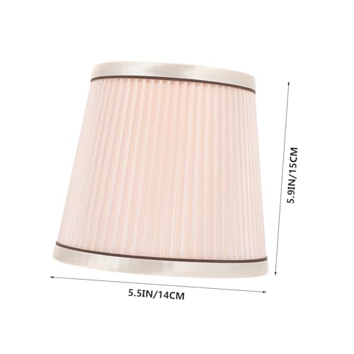 WHAMVOX Nordischer Stil Stoff Lampenschirm Langlebiger Dekorativer Lampenschirm für Tischlampen und Stehlampen Cremeweiß Vielseitig Einsetzbar für Schlafzimmer und Wohnzimmer von WHAMVOX