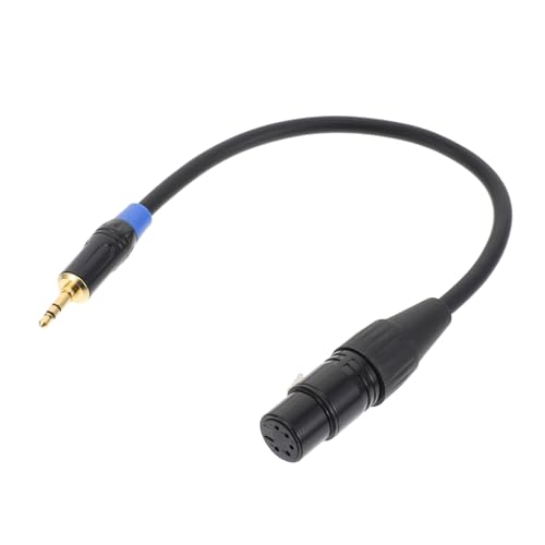 WHAMVOX Pin Audio Adapterkabel aus Schwarz Langlebig Korrosionsbeständig Geeignet für Audio Player Video Recorder und mit Silberkontakt von WHAMVOX