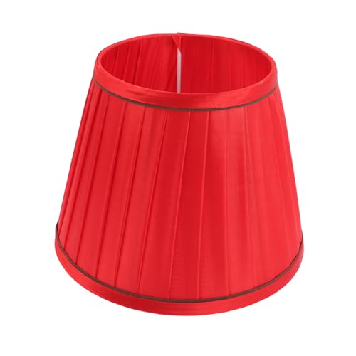 WHAMVOX Plissee Stoff Lampenschirm Rote Tischlampe Lampenschirm Abdeckung für Wohnraum Hotel Schlafzimmer Vintage Stil Langlebig und Dekorativ WHAMVOX Plissee Stoff Lampenschirm Rote Tischlampe Lampenschirm Abdeckung für Wohnraum Hotel Schlafzimmer Vintage Stil Langlebig und Dekorativ von WHAMVOX