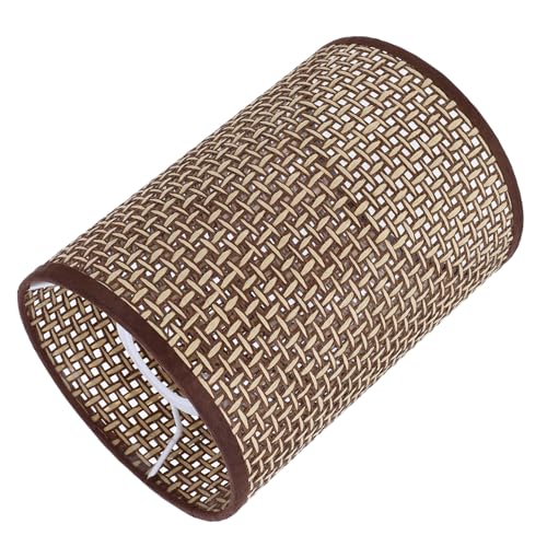 WHAMVOX Rattan Lampenschirm Geflochten für Tisch Stehlampe Modernes Design Weiches Licht Natürliche Atmosphäre Schlafzimmer Wohnzimmer Büro Dekor von WHAMVOX
