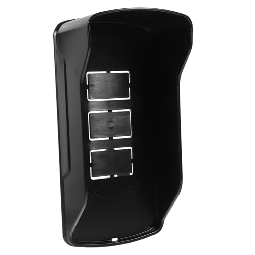 WHAMVOX Türklingelabdeckung Für Außentürklingel Regenfest Schutzhülle Aus Kunststoff Schwarz Einfache Installation Türklingel Zubehör von WHAMVOX