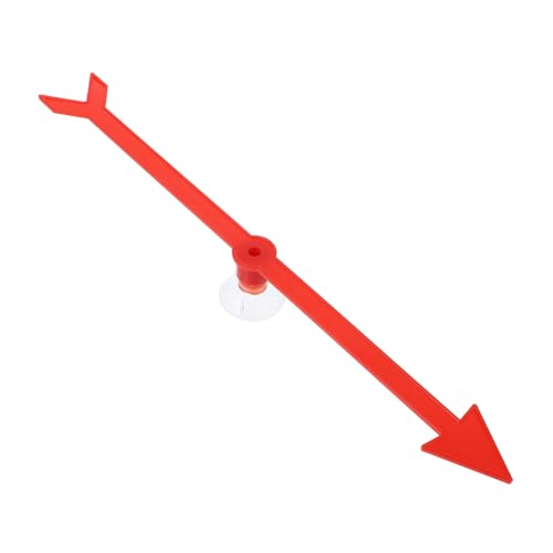 WHAMVOX Rotierender Ersatzpfeil mit Saugnapf Rot Kunststoff Spielspinner für Partyspiele Familienfeiern Brettspielzubehör Einfache Befestigung Glatten Oberflächen von WHAMVOX