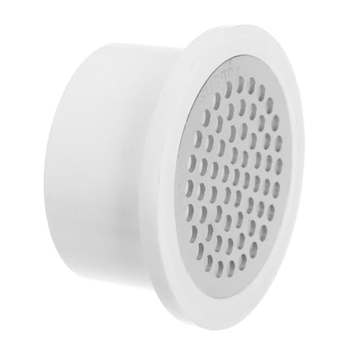 WHAMVOX Runder Bodenablauf mit Großem Durchfluss PVC Abflussabdeckung für Balkon und Dachterrasse Hochleistungsfähiger Outdoor Abflussfilter zur Verhinderung von Verstopfungen und von WHAMVOX