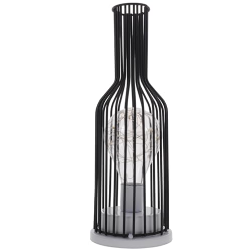 WHAMVOX Nachtlicht Aus Metall Und Eisen Mit Weinflasche – Dekorative Nachtlampe Retro-design Für Wohnzimmer Schlafzimmer von WHAMVOX