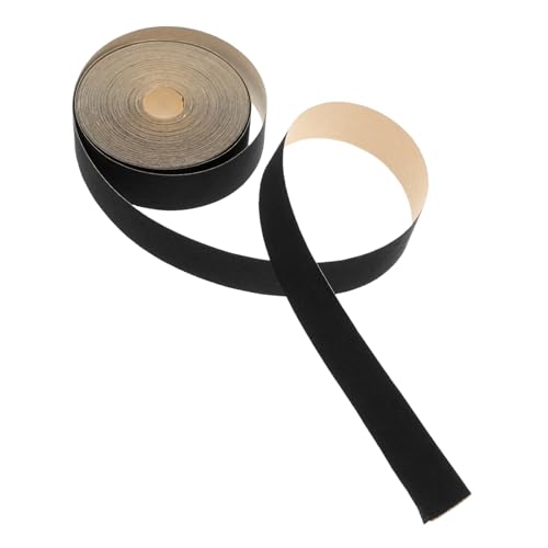 WHAMVOX Selbstklebendes Lampenschirm Kantenband aus Stoff Zuschneidbar Langlebig und Schützend Geeignet für Tischlampen und DIY Lampenschirm Renovierung Schwarz von WHAMVOX