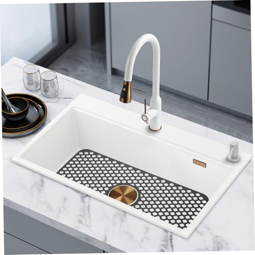 WHAMVOX Silikon Abtropfmatte Lang für Küchenspüle Hitzebeständige Drainage Schutzmatte Rutschfeste Spülbecken Einlage Anti verbrühung und Anti fall Küchenzubehör Vielseitig für WHAMVOX Silikon Abtropfmatte Lang für Küchenspüle Hitzebeständige Drainage Schutzmatte Rutschfeste Spülbecken Einlage Anti verbrühung und Anti fall Küchenzubehör Vielseitig für von WHAMVOX