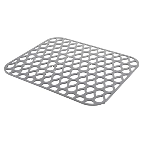 WHAMVOX Silikon Spülbeckenmatte Hitzebeständig Drainagematte für Küchenspüle Flexibler Abtropfschutz für Glaswaren und Geschirr Schutzmatte für Edelstahl Keramikspülen von WHAMVOX