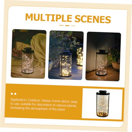 WHAMVOX Solar LED Kupferdraht lichterkette Wasserdichte Outdoor Solar Laterne Dekorative Gartenleuchte für Terrasse Balkon Camping von WHAMVOX