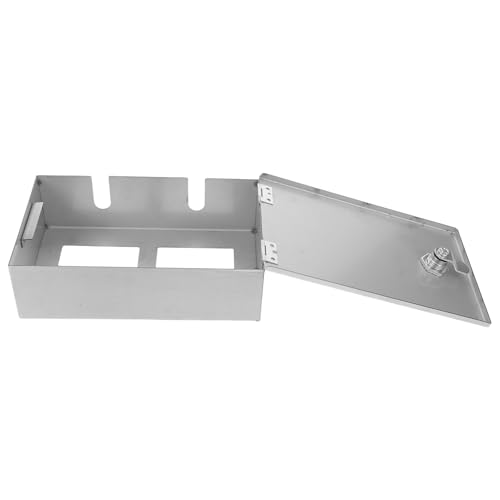 WHAMVOX Steckdosenschutz aus Edelstahl Wetterfeste Wasserdichte und Diebstahlsichere Schutzbox mit Schlüssel für Außenbereiche und Wandsteckdosen Geeignet von WHAMVOX