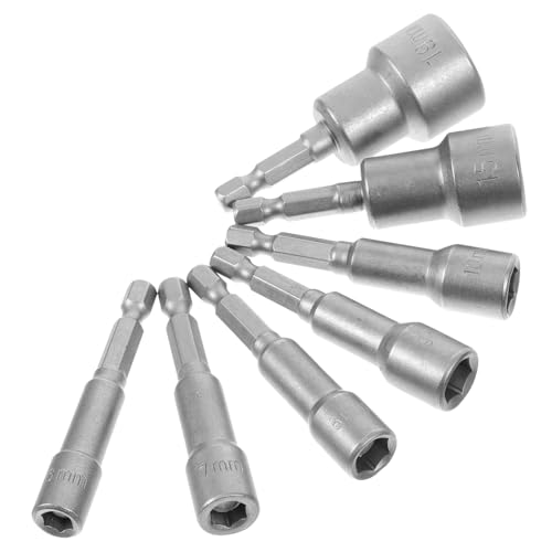WHAMVOX Bolzenzieher-set 7-teilig Verschiedene Größen (6–19 Mm) Steckschlüssel-bits Steckschlüssel-werkzeug Für Elektrische Schraubendreher von WHAMVOX