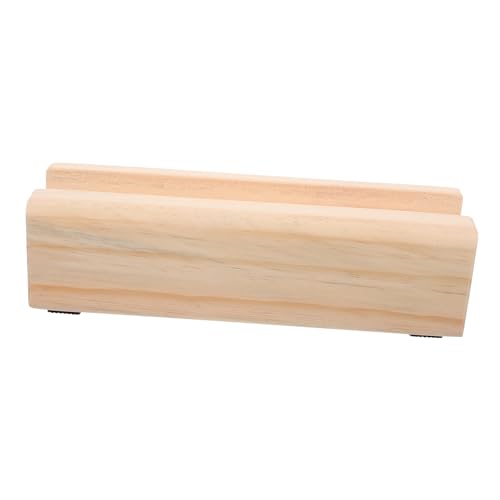 WHAMVOX Stehender Spiegelhalter Holz Stabiler Ständer für Ganzkörperspiegel oder Bilderrahmen Rutschfester und Eleganter Holzständer für Moderne Wohnräume von WHAMVOX