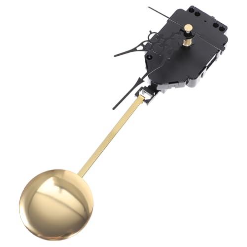 WHAMVOX Uhrwerk Pendel Mechanismus mit Metallpendel Leises Quarzuhrwerk für DIY Wanduhr Ersatz Minimalistisches Design Kompatibel für Basteluhren und Regulator Uhren von WHAMVOX