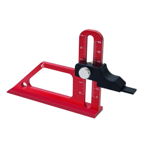 WHAMVOX Verstellbarer Tiefenmesser für Tischkreissägen und Frästische Präzises Tragbares Holzbearbeitungswerkzeug für Genaue Tiefenmessung WHAMVOX Verstellbarer Tiefenmesser für Tischkreissägen und Frästische Präzises Tragbares Holzbearbeitungswerkzeug für Genaue Tiefenmessung von WHAMVOX