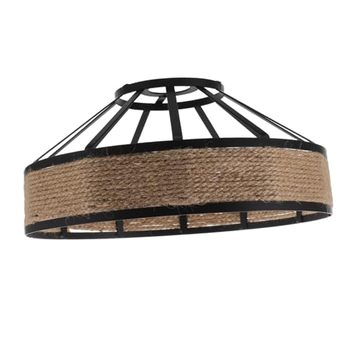 WHAMVOX Vintage Jute Rope Pendelleuchte aus Robuster Lampenschirm für Decken und Wandmontage Industrial Style für Esszimmer Wohnzimmer Büro und Durchmesser Höhe WHAMVOX Vintage Jute Rope Pendelleuchte aus Robuster Lampenschirm für Decken und Wandmontage Industrial Style für Esszimmer Wohnzimmer Büro und Durchmesser Höhe von WHAMVOX
