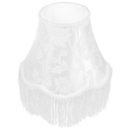 WHAMVOX Vintage Stofflampenschirm mit Fransen Fassung Handgefertigt Strapazierfähigem Material für Nachttisch und Stehlampe eine Jedem WHAMVOX Vintage Stofflampenschirm mit Fransen Fassung Handgefertigt Strapazierfähigem Material für Nachttisch und Stehlampe eine Jedem von WHAMVOX