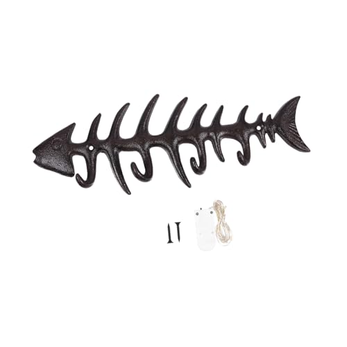 WHAMVOX Wandhaken Fishbone Shape Haken Kreativer Fischgrät Wandgarderobe Hohe Tragkraft Dekorativer Garderobenhaken für Flur Wohnzimmer Bad Kleideraufbewahrung von WHAMVOX
