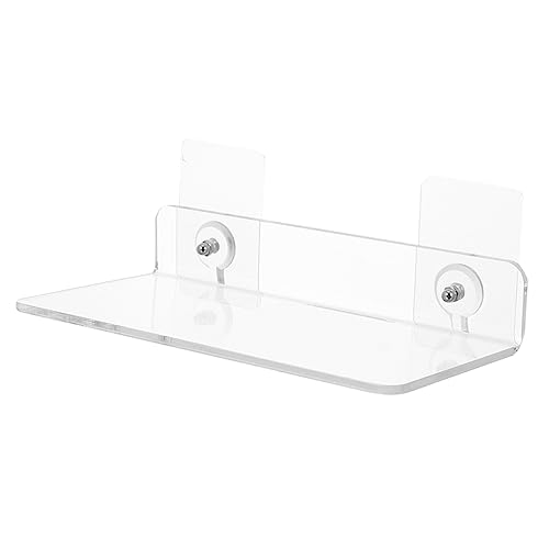 WHAMVOX Wandregal Eckregal Badezimmer Badezimmerregale Toilettenregal Hotel Gestell für Storage Shelves Storage Shelf wandmontierter badezimmerhalter L-förmiges Regal Acryl Transparent WHAMVOX Wandregal Eckregal Badezimmer Badezimmerregale Toilettenregal Hotel Gestell für Storage Shelves Storage Shelf wandmontierter badezimmerhalter L-förmiges Regal Acryl Transparent von WHAMVOX