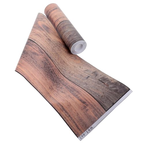 WHAMVOX Wasserfester Holzmaserung Bodenaufkleber PVC Selbstklebend Stark Haftend Für Wohnzimmer Schlafzimmer Küche Dekoration Flexible Peel And Stick Planken von WHAMVOX
