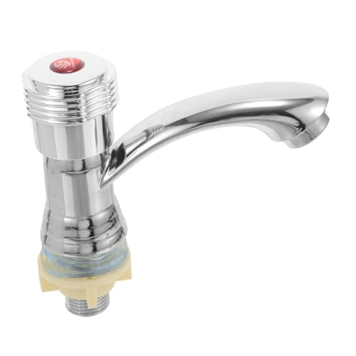 WHAMVOX Wasserhahn aus Zinklegierung für Waschtisch Langlebig und Verschleißfest Moderner Design Armatur für Bad Gäste Wc Balkon und Küche Einfache Montage Tropfsicher Metallische von WHAMVOX