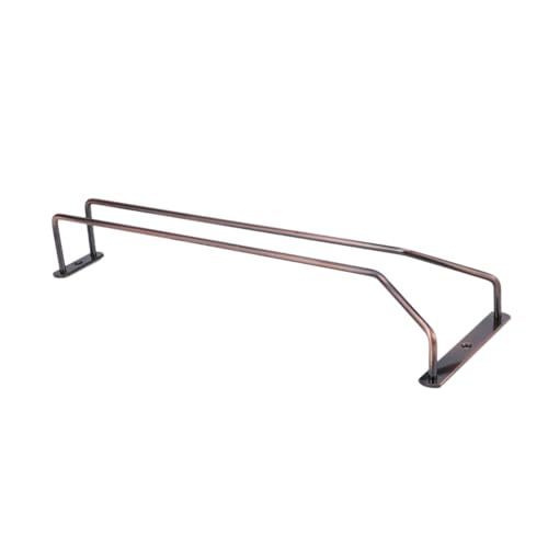 WHAMVOX Weinglashalter Unter Schrank Bronze Stemware Rack Edelstahl Robust Rostfrei für Küche Bar Gläser Aufhängen Platzsparend Einreihig Passend für Weinflöten und Stielgläser von WHAMVOX