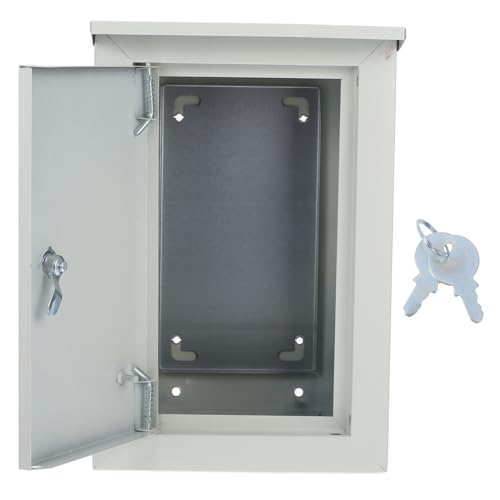WHAMVOX Wetterfeste Metall Kabelbox Wandmontage Elektrische Anschlussdose Outdoor Verteilerkasten Schutz vor Wasser Staub Öl für Stromverteilung und Netzwerkschutz von WHAMVOX