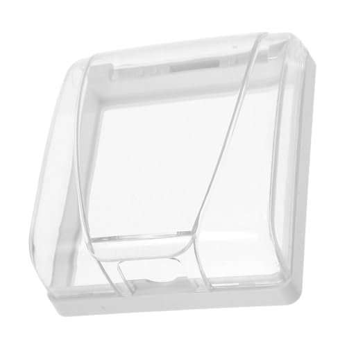 WHAMVOX Wetterfeste Steckdosenabdeckung Transparent Schutz für Badezimmer und Außenbereich Selbstklebend Schutzbox für Steckdosen Spritzwassergeschützt Robust Kunststoff von WHAMVOX
