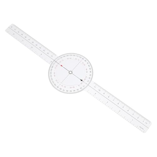 WHAMVOX Winkellineal Mess Goniometer Winkelmesser Goniometer 360 Grad Digital Holzbearbeitungsmessgeräte Winkelmesser Transparenter Kunststoff von WHAMVOX