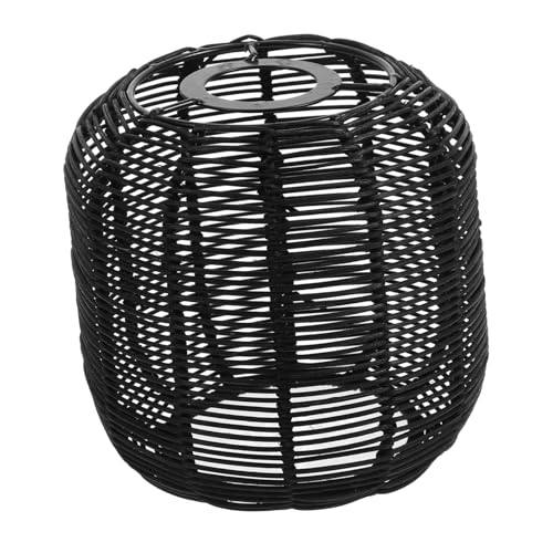 WHAMVOX Woven Lampshade aus Robustem Rattan Handgefertigt Rustikaler Lampenschirm für Hängeleuchte für Landhausstil Kompakte für Küche Esszimmer Wohnzimmer Langlebig und Dekorativ von WHAMVOX